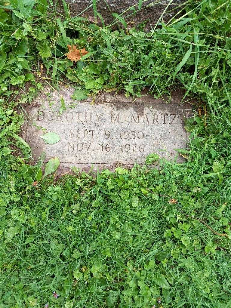 Dorothy M. Martz's grave. Photo 2