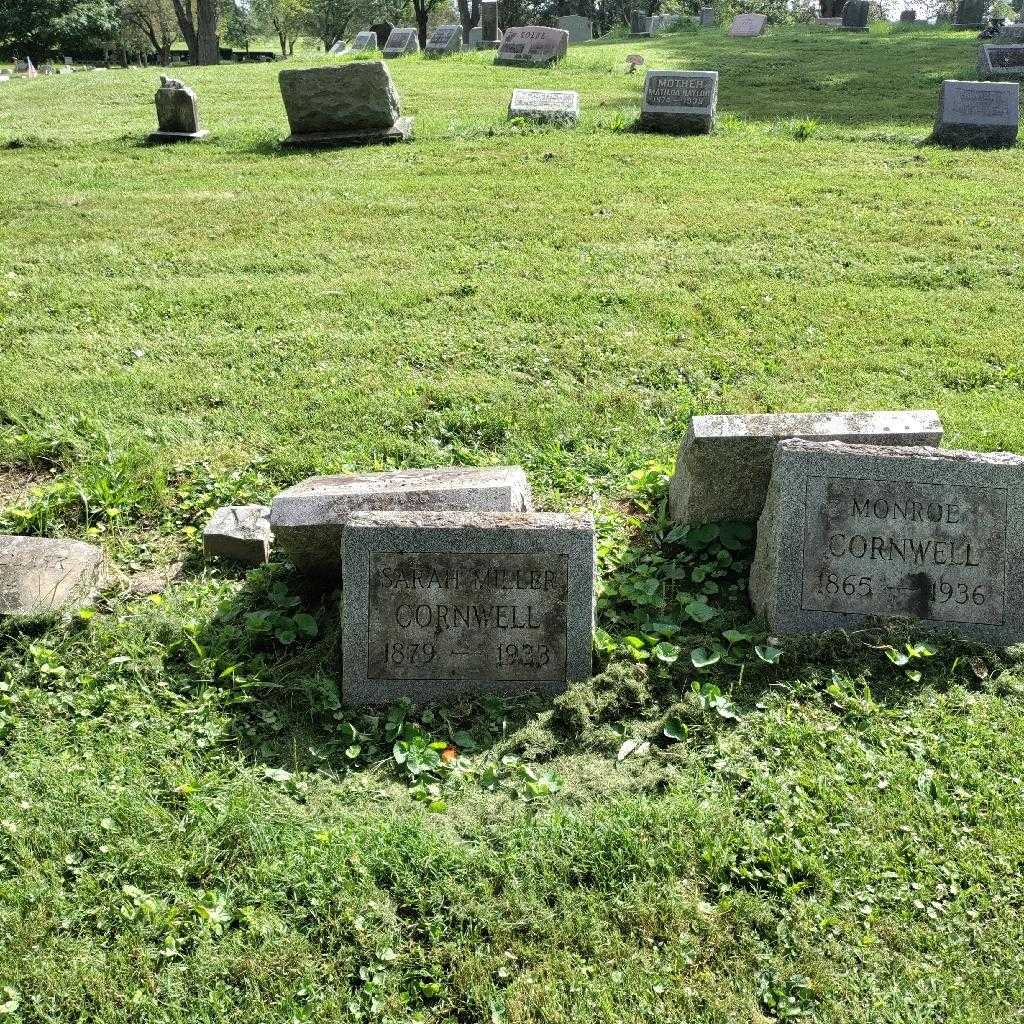 Sarah Catherine Miller Cornwell's grave. Photo 1