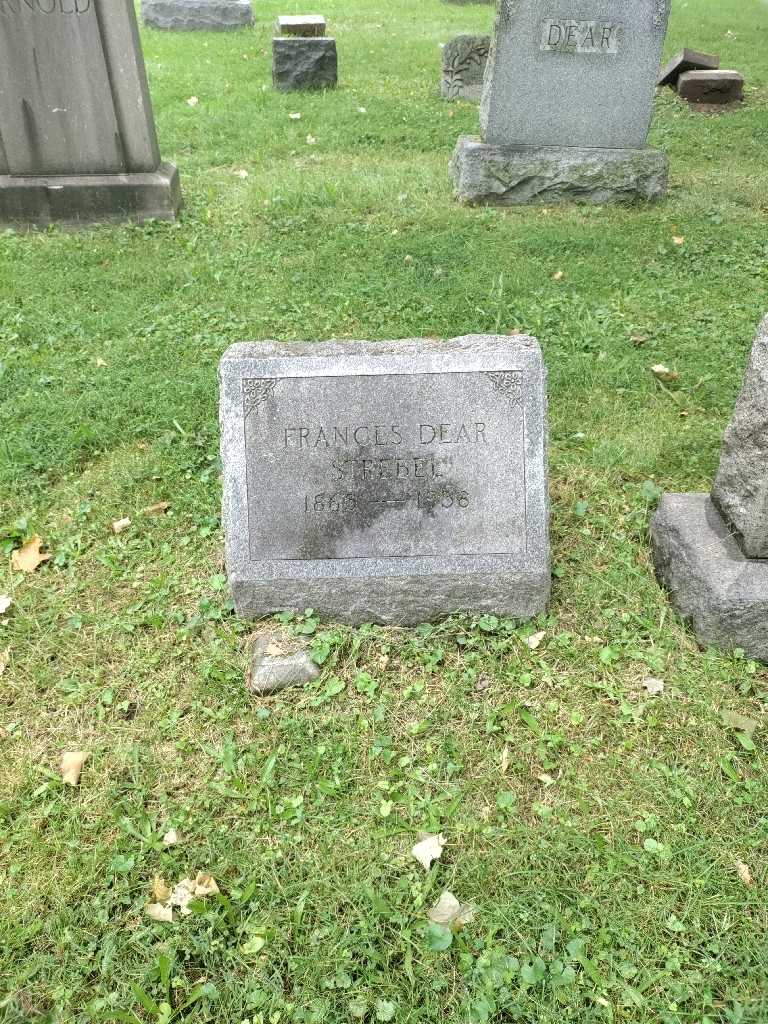 Frances M Dear Strebel's grave. Photo 2