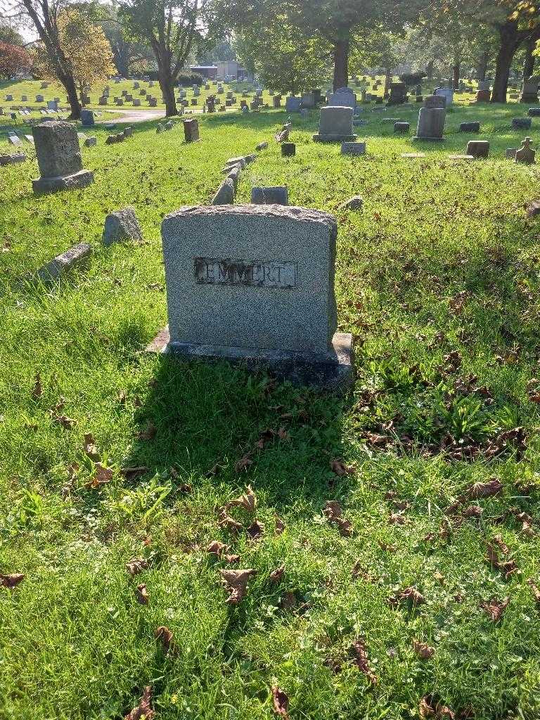 Elizabeth M. Emmert's grave. Photo 1