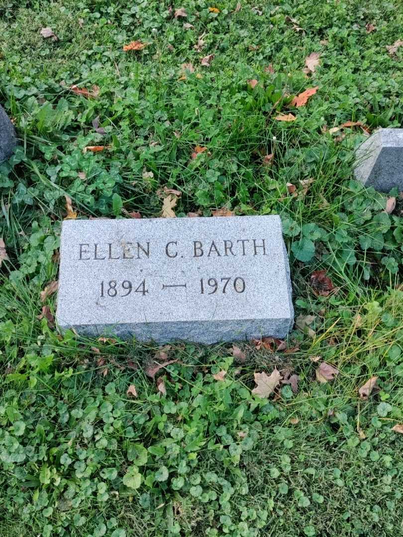 Ellen C. Barth's grave. Photo 3