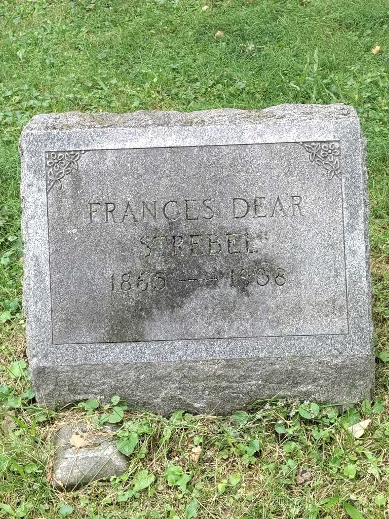 Frances M Dear Strebel's grave. Photo 3