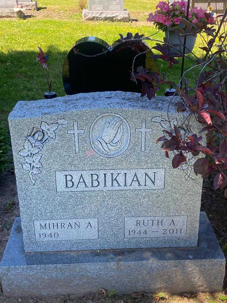 Ruth A. Babikian's grave. Photo 3
