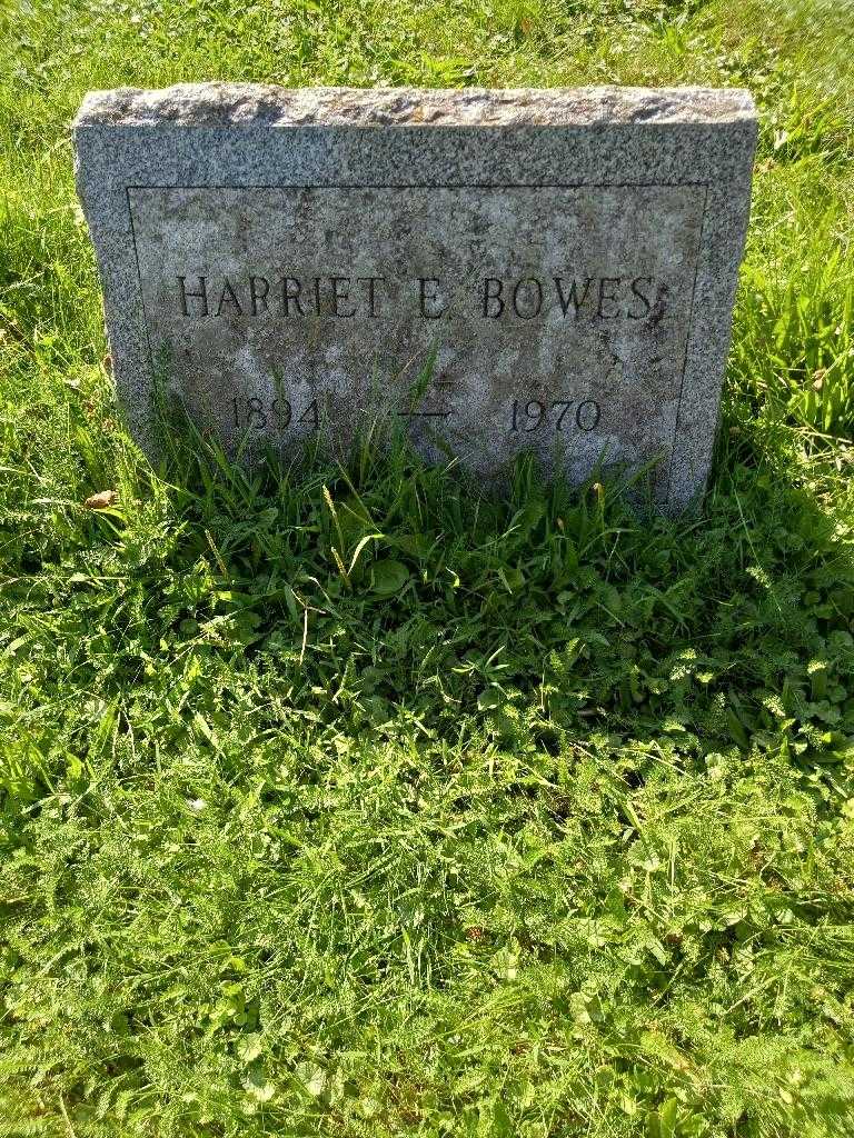 Harriet E. Bowes's grave. Photo 2