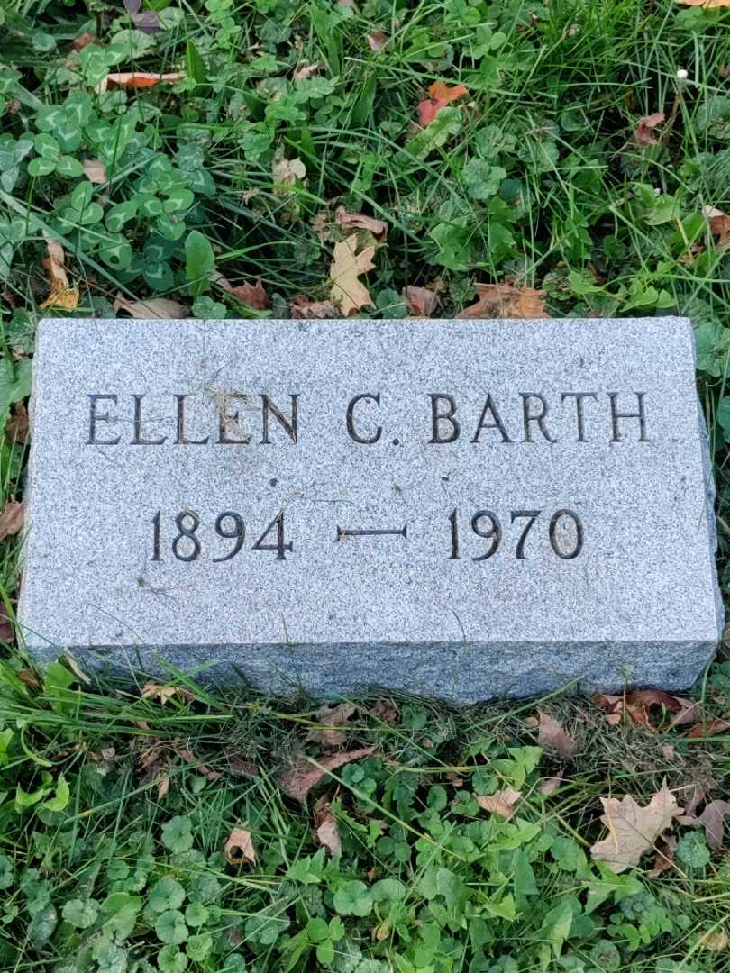 Ellen C. Barth's grave. Photo 4