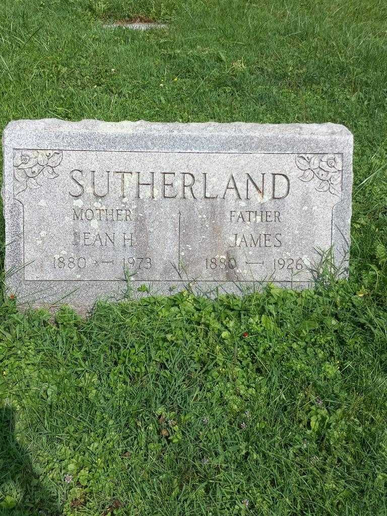 James Sutherland's grave. Photo 2