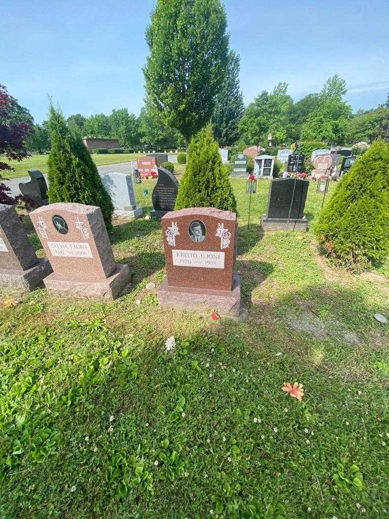 Kristo Gjoni's grave. Photo 1