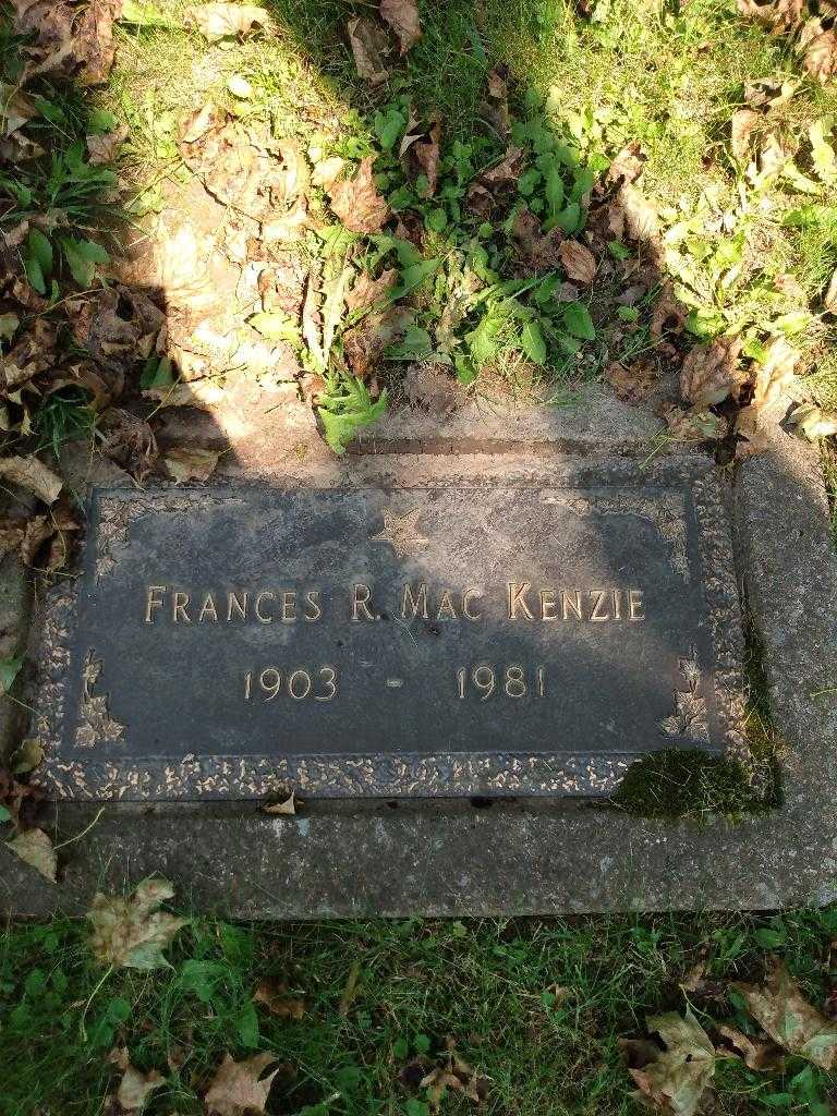 Frances R. MacKenzie's grave. Photo 3