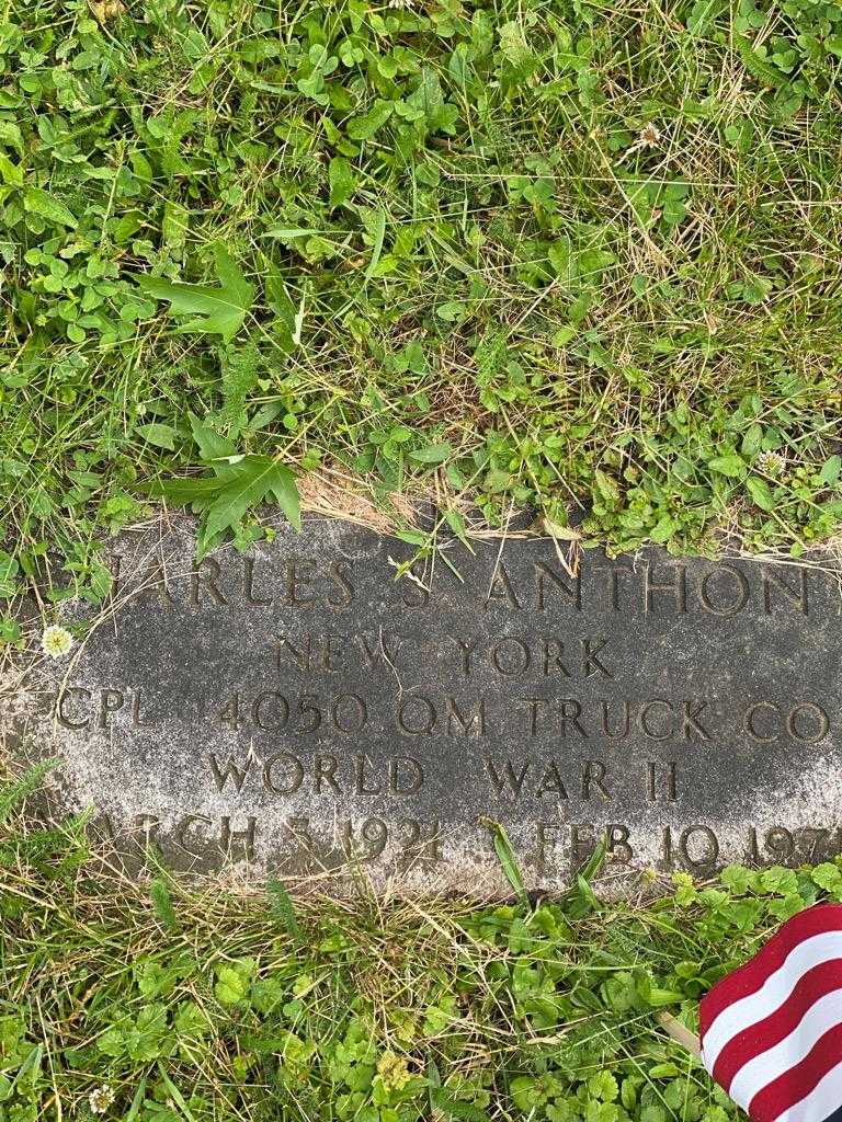 Charles S. Anthony's grave. Photo 3