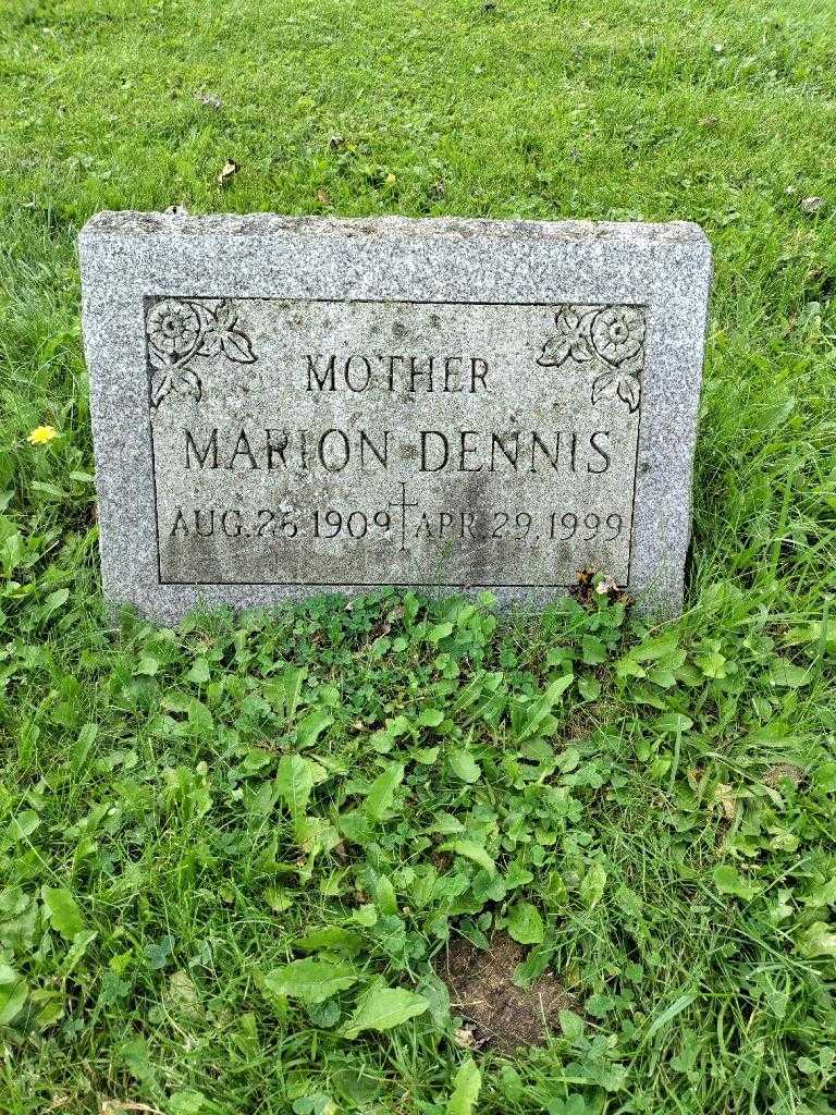 Marion Dennis's grave. Photo 2