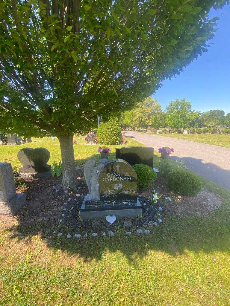 Albert P. Cassell Carbonaro's grave. Photo 1