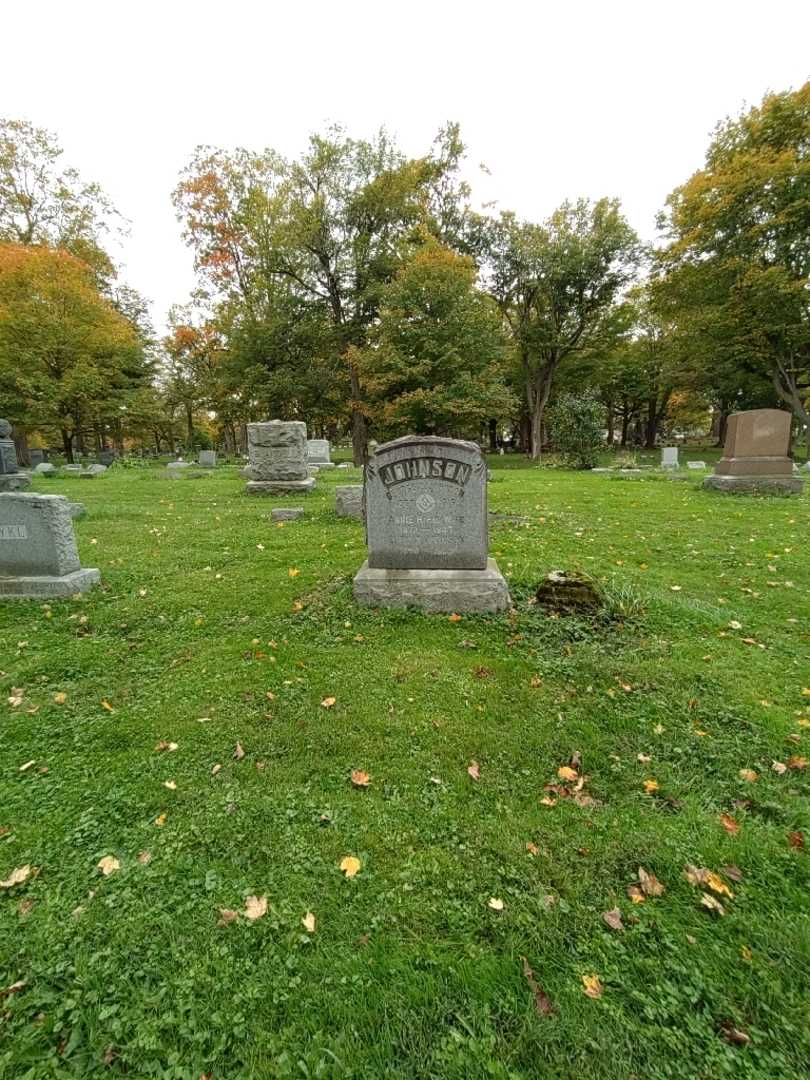 Annie H. Johnson's grave. Photo 1