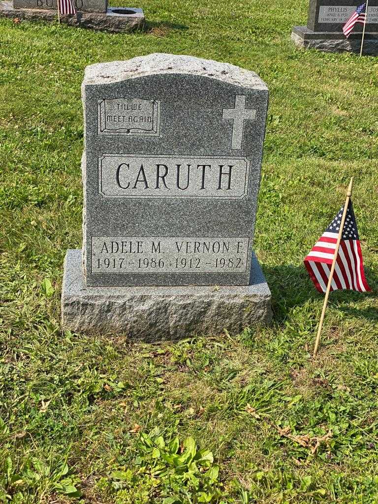 Vernon E. Caruth's grave. Photo 3