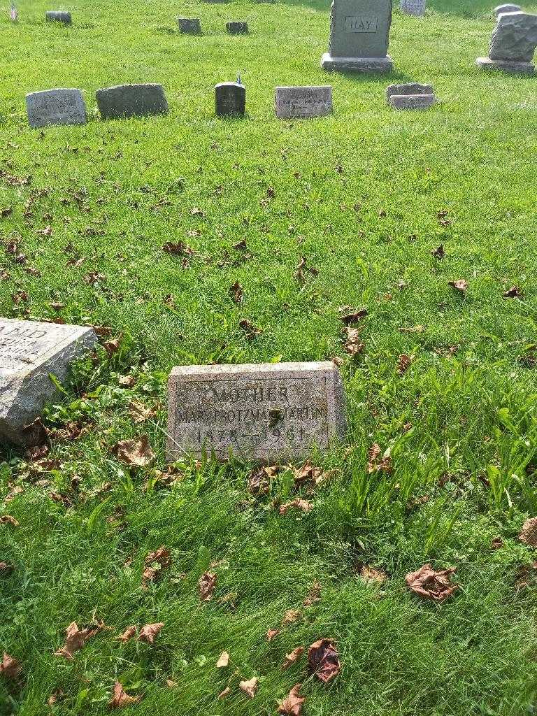 Mary Protzman Martin's grave. Photo 1