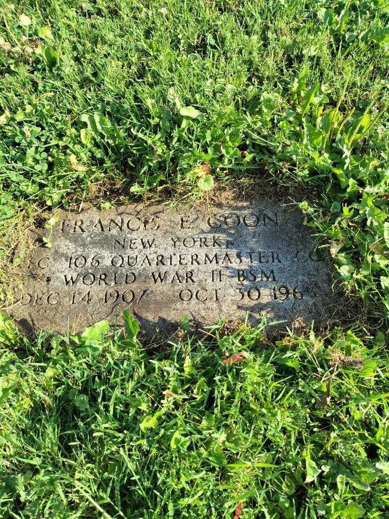 Francis E. Coon's grave. Photo 4