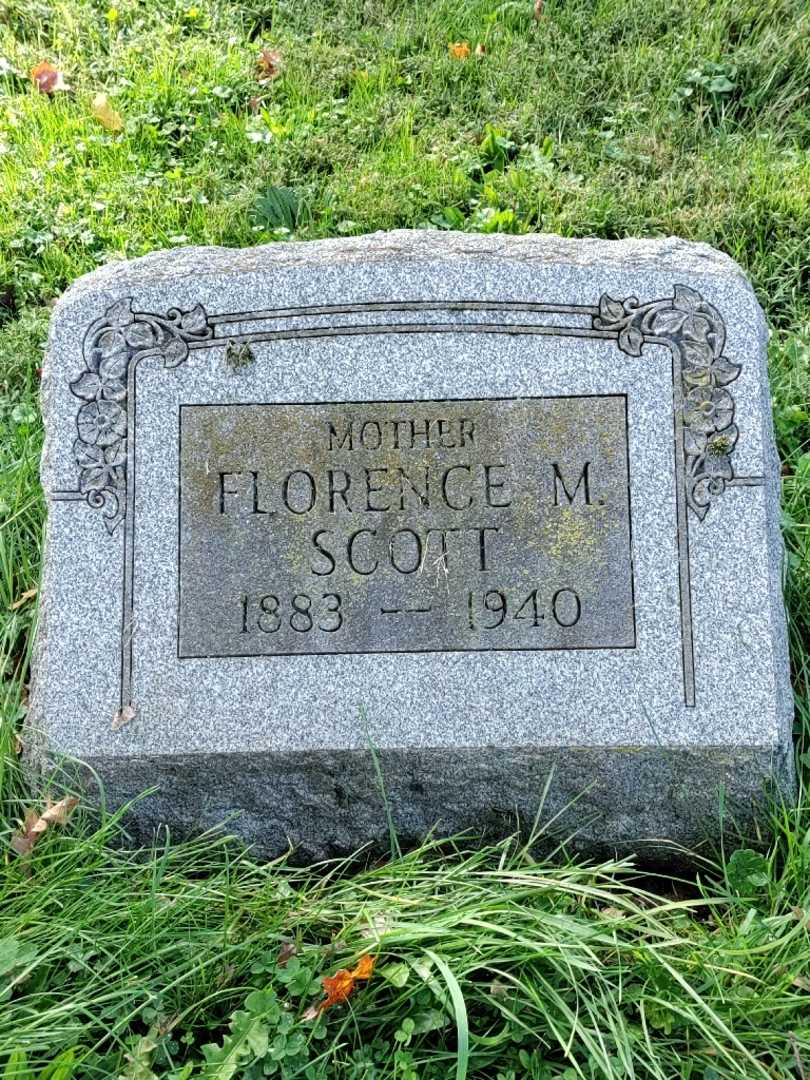 Florence M. Scott's grave. Photo 3