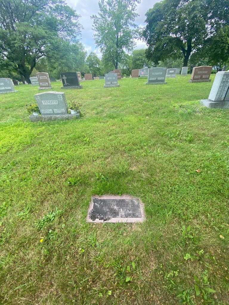 Margaret D. Armstrong's grave. Photo 1