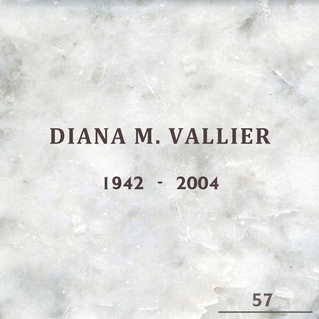 Diana M. Vallier's grave