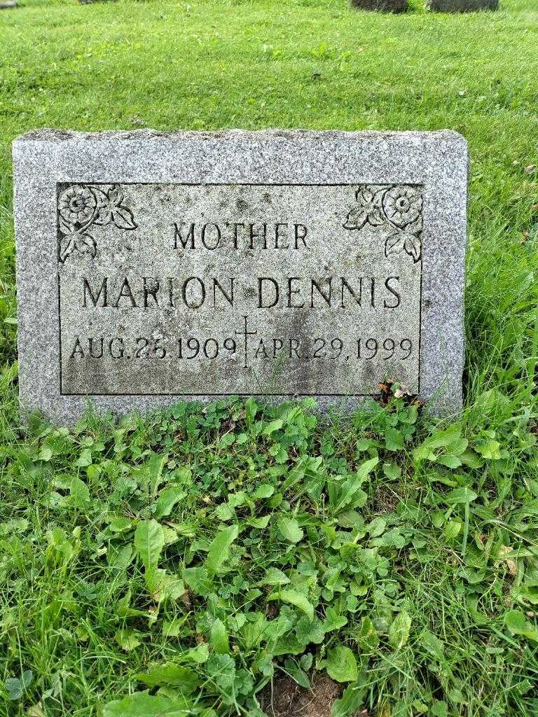 Marion Dennis's grave. Photo 3