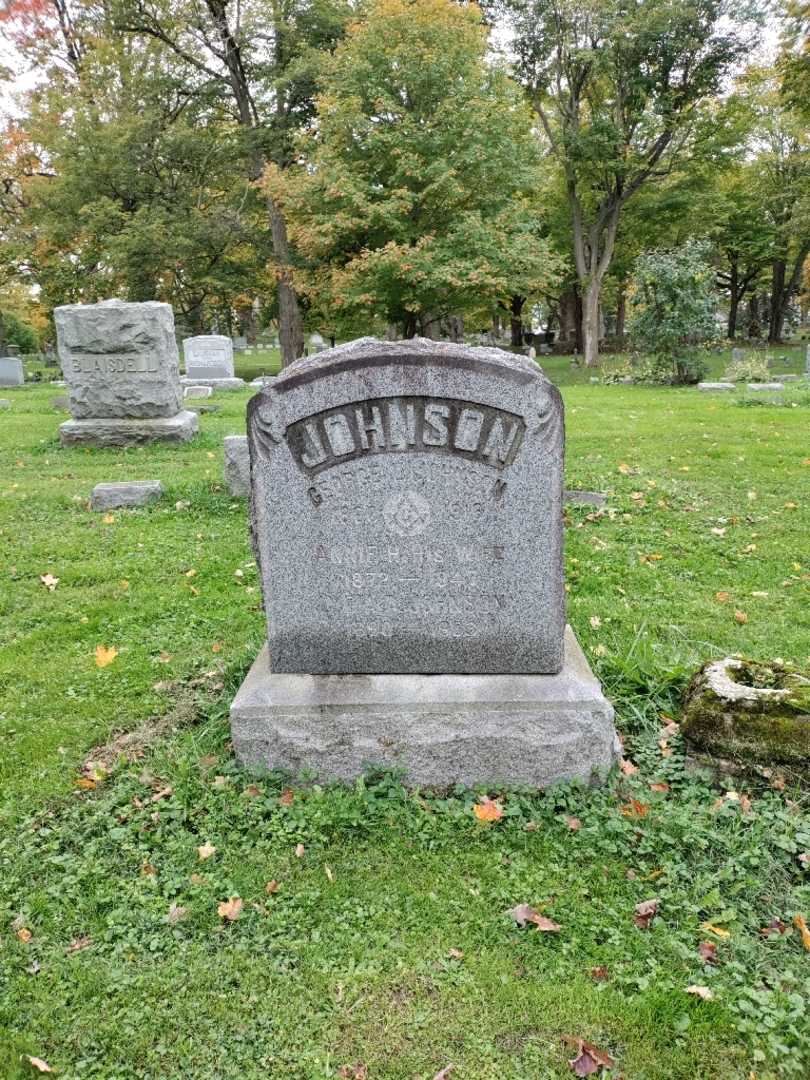 Annie H. Johnson's grave. Photo 2