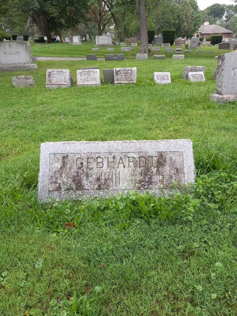 Charles J. Gebhardt's grave. Photo 1