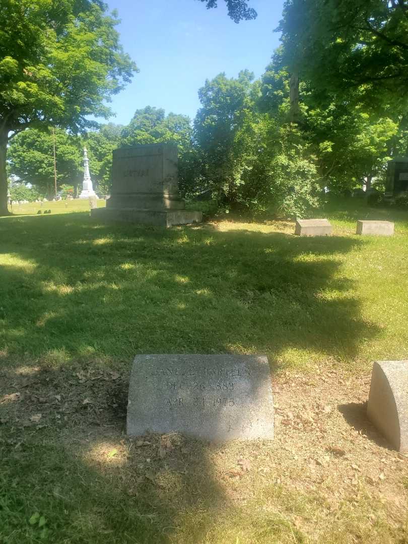 Jane Bartels Listman's grave. Photo 1