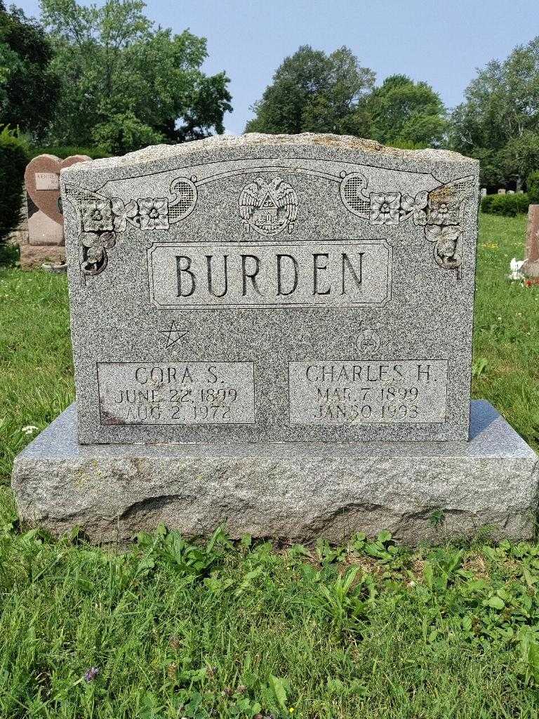 Cora S. Burden's grave. Photo 2