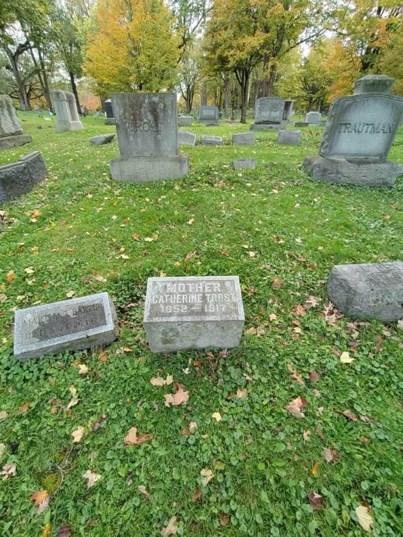 Catherine Trost's grave. Photo 1