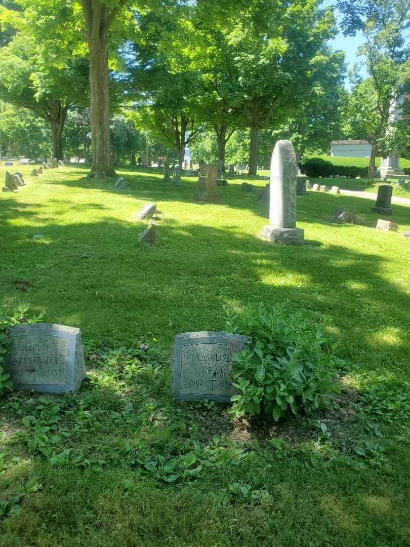 Missus/Madam Karoline Graf's grave. Photo 1
