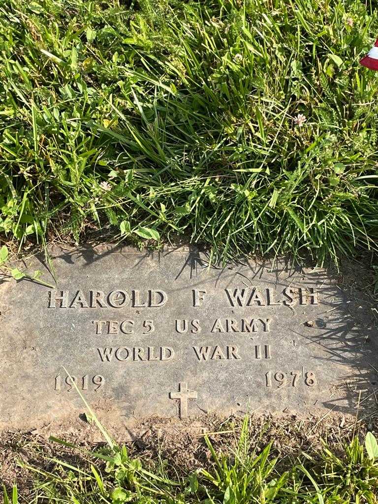 Harold F. Walsh's grave. Photo 3