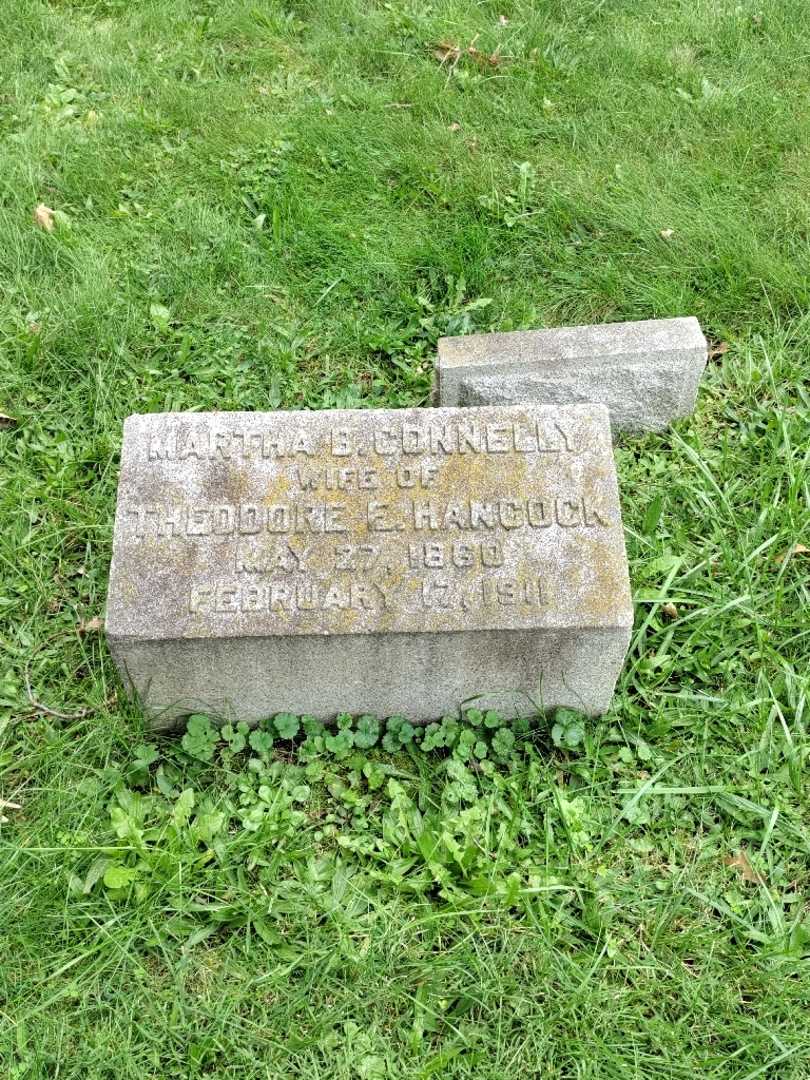 Martha B Connelly Hancock's grave. Photo 2