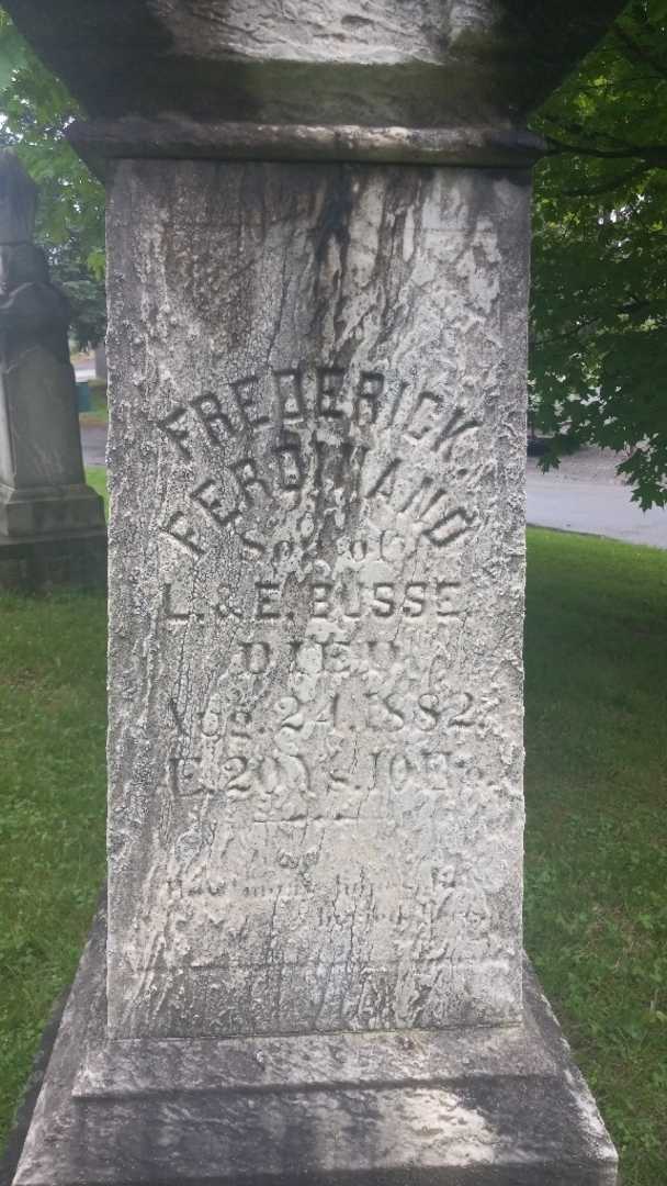 Frederick Ferdinand Busse's grave. Photo 3