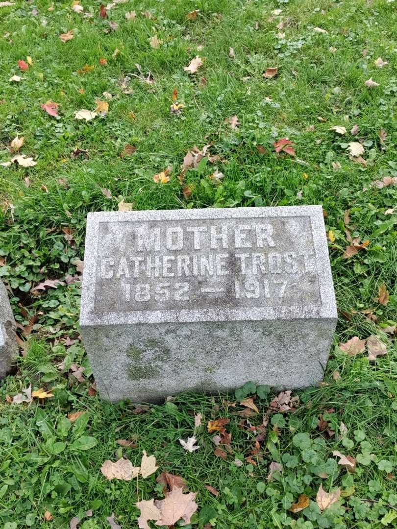 Catherine Trost's grave. Photo 2