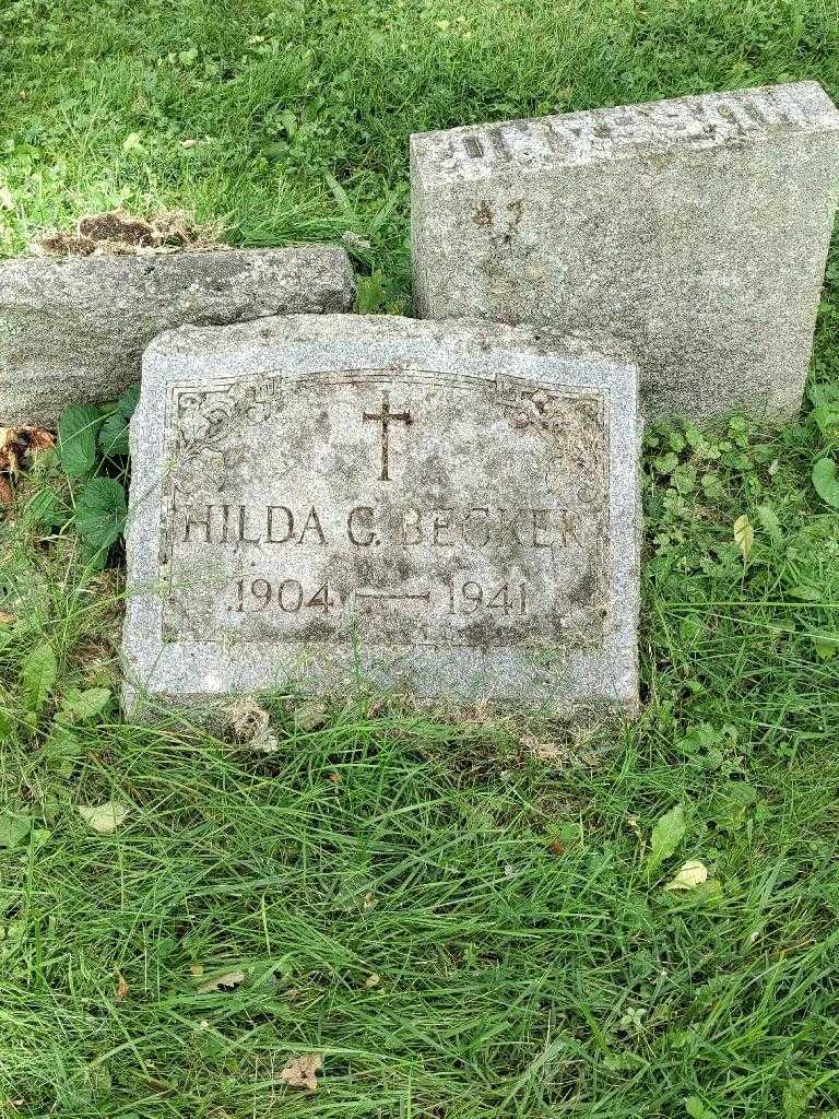 Hilda C. Becker's grave. Photo 4