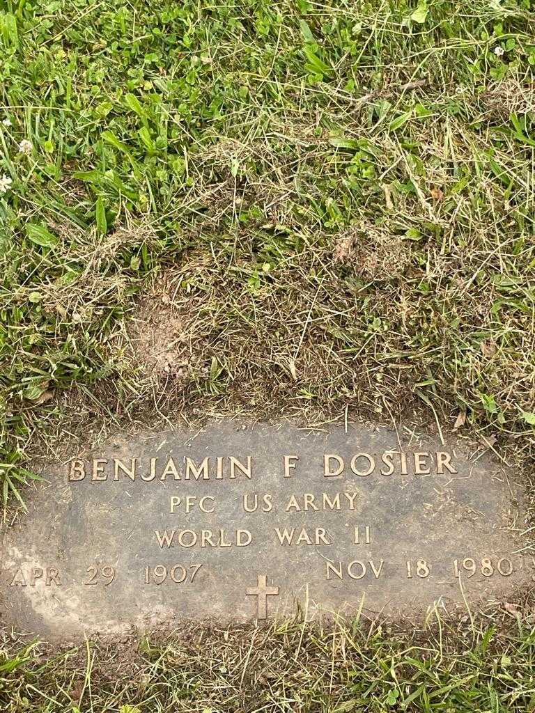 Benjamin F. Dosier's grave. Photo 3
