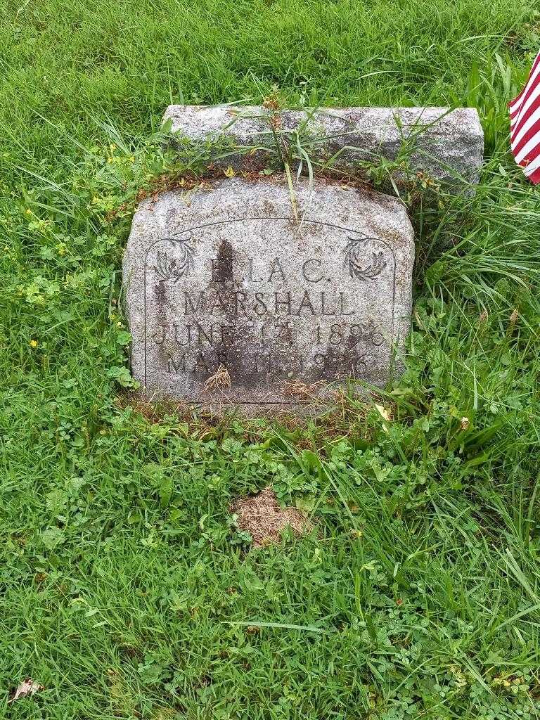 Ella C. Marshall's grave. Photo 2