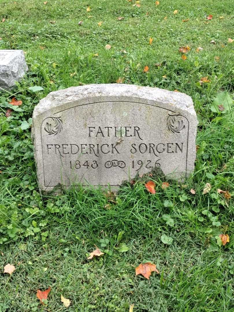 Frederick Sorgen's grave. Photo 2