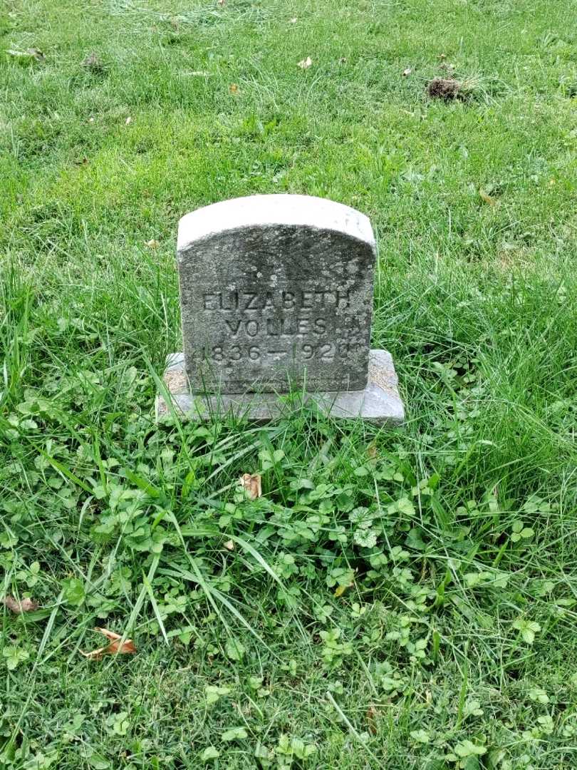 Elizabeth Volles's grave. Photo 2
