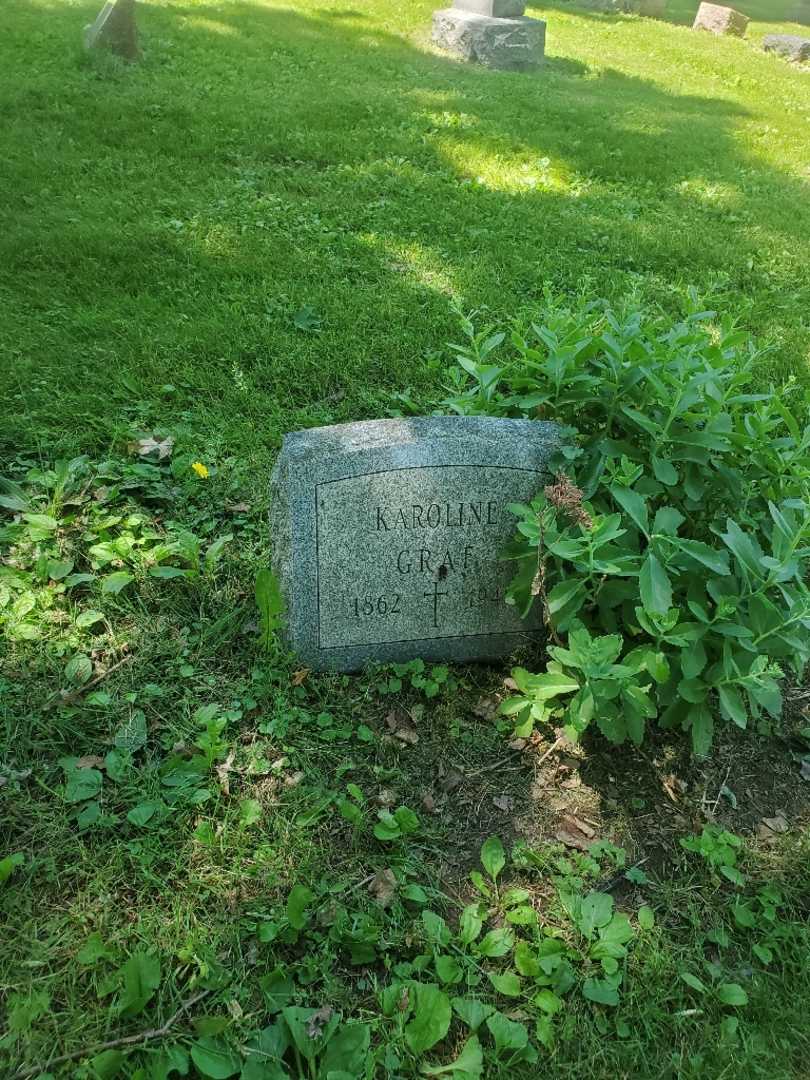 Missus/Madam Karoline Graf's grave. Photo 2
