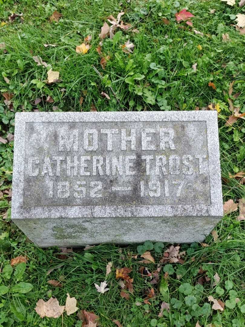 Catherine Trost's grave. Photo 3