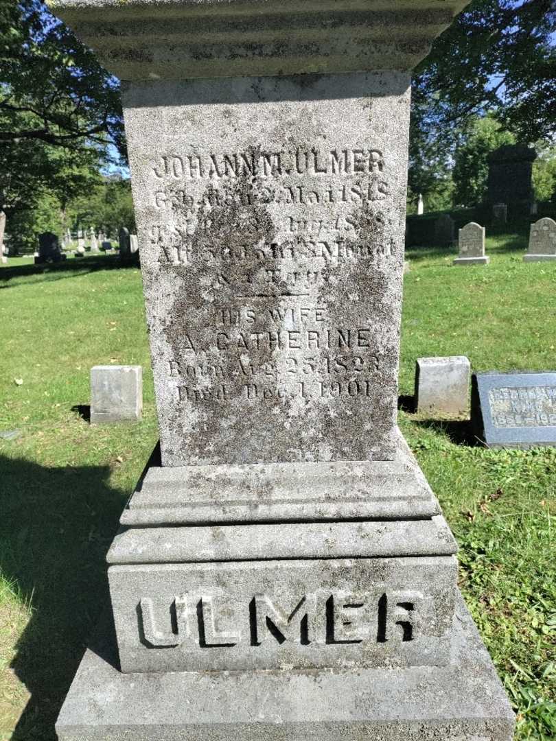 Johann M. Ulmer Senior's grave. Photo 3