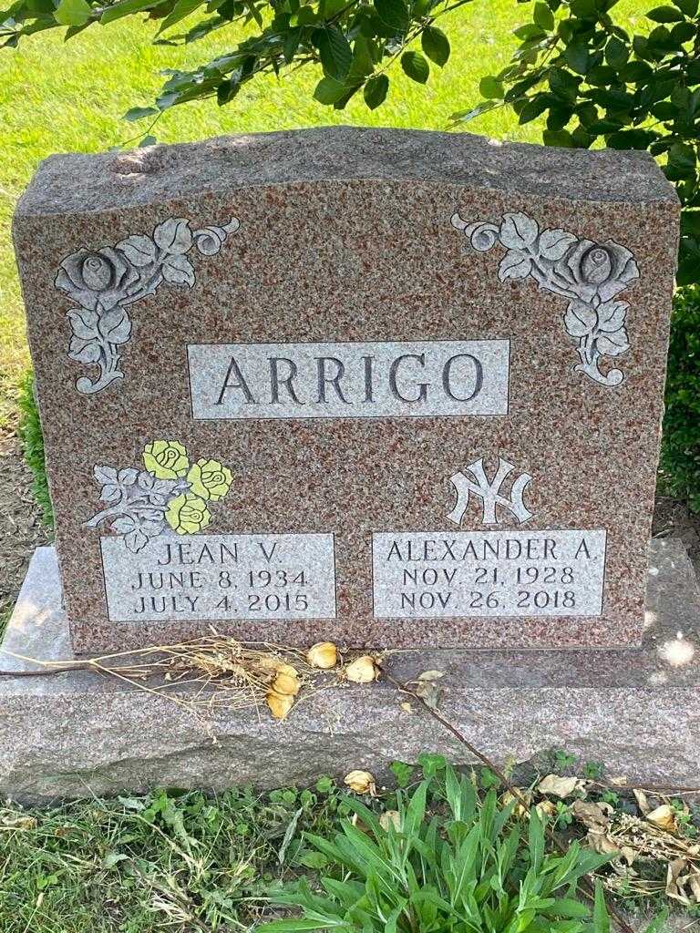 Jean V. Arrigo's grave. Photo 3