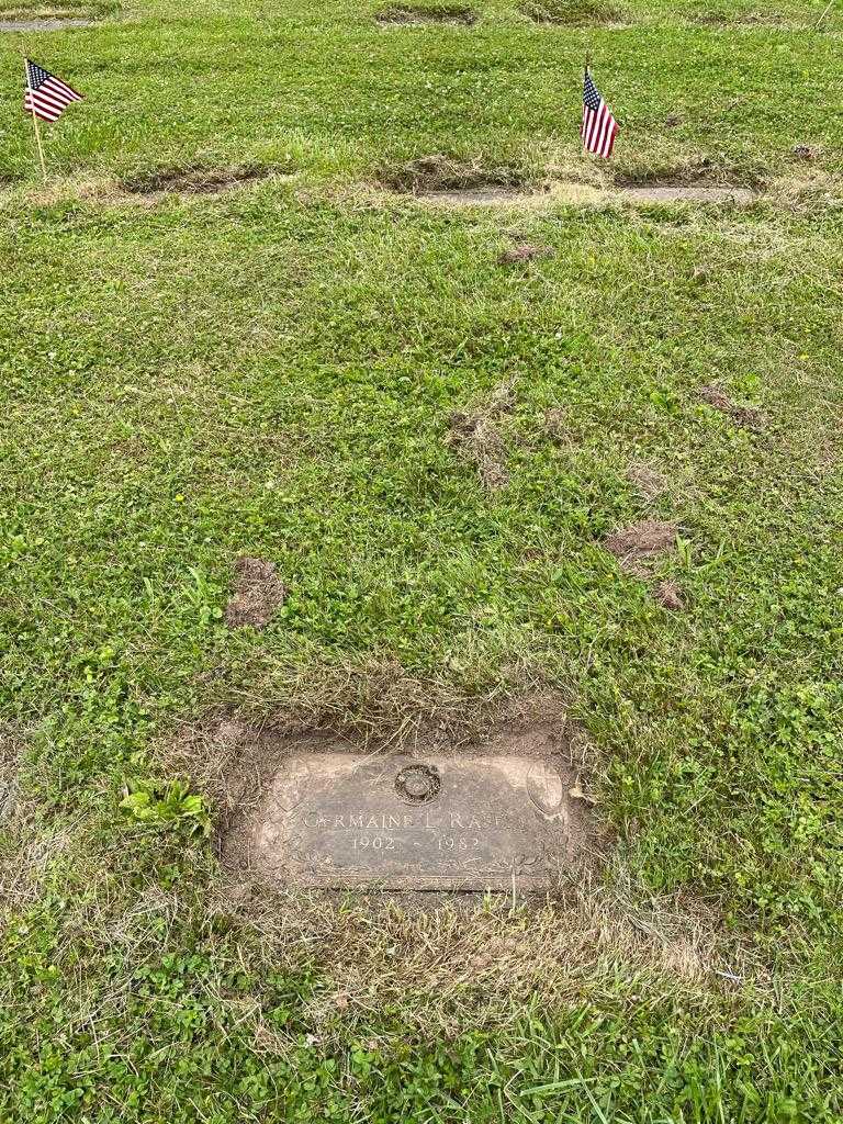 Germaine L. Raffet's grave. Photo 2