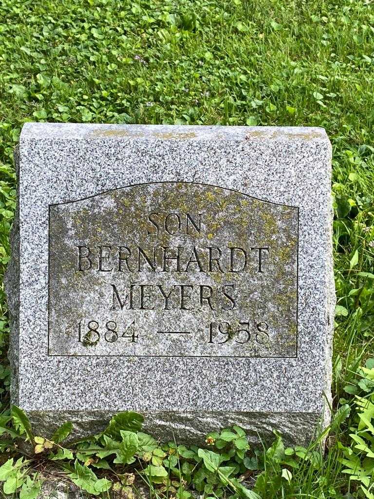 Bernhardt Meyers's grave. Photo 3
