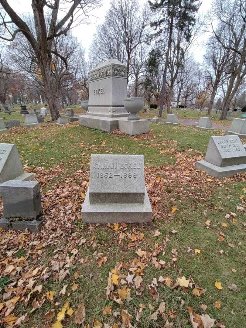 Sarah Eckel's grave. Photo 1