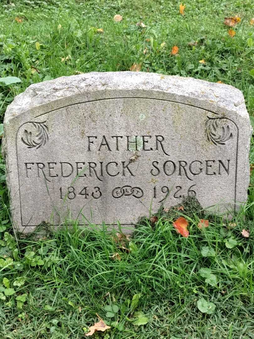 Frederick Sorgen's grave. Photo 3