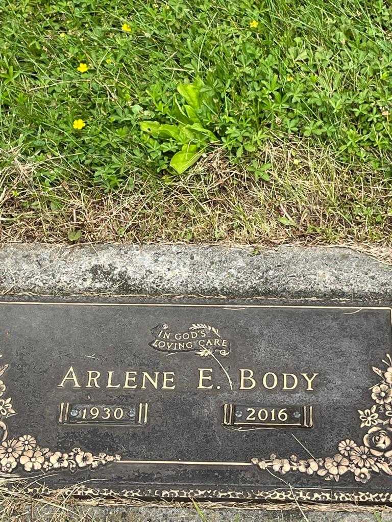 Arlene E. Body's grave. Photo 3