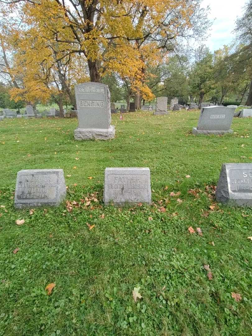 George Bensing's grave. Photo 1