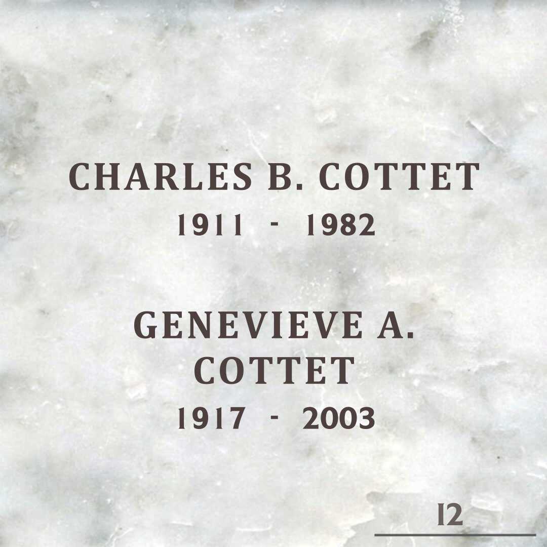 Genevieve A. Cottet's grave