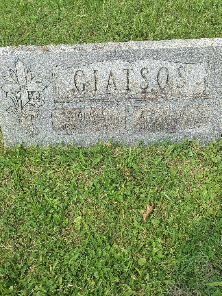 Athanasios G. Giatsos's grave. Photo 2